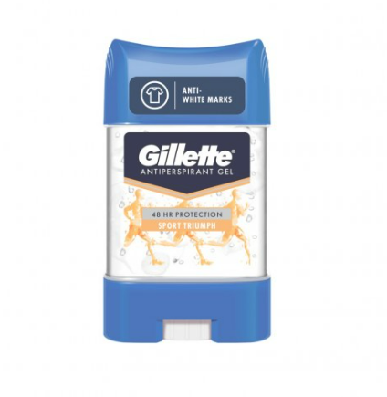 GILLETTE ANTIPERSPIRANT DEODORANT GEL SPORT TRIUMPH 70 ML
